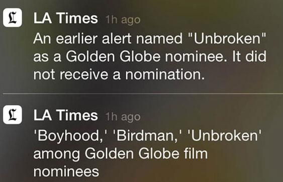 nominations la times