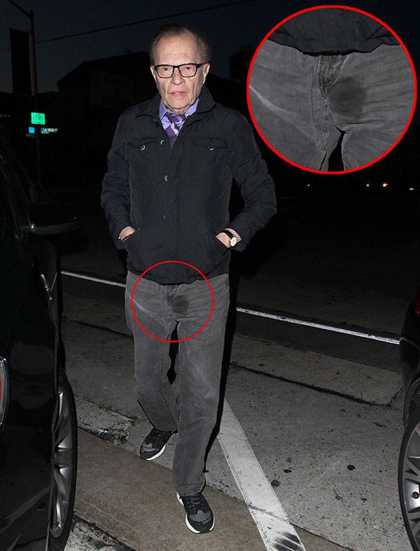 //Larry King Wet Spot Pants Photos