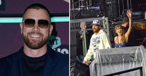 Composite photo of Travis Kelce and Taylor Swift