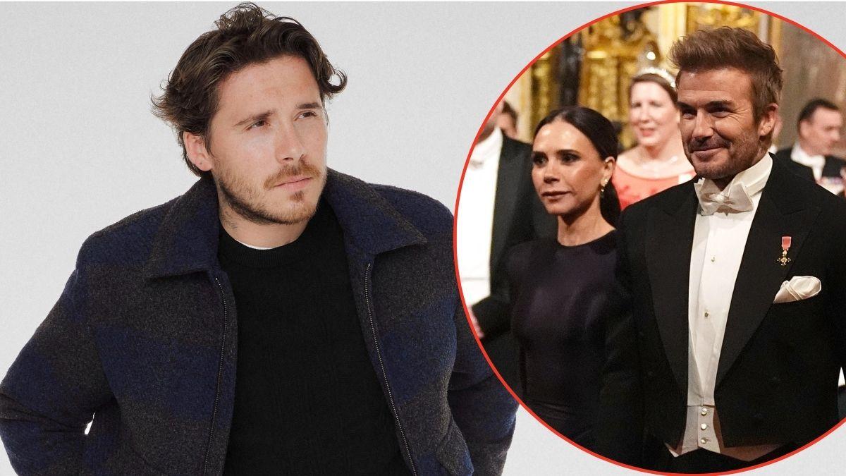 Photo of Brooklyn, David and Victoria Beckham