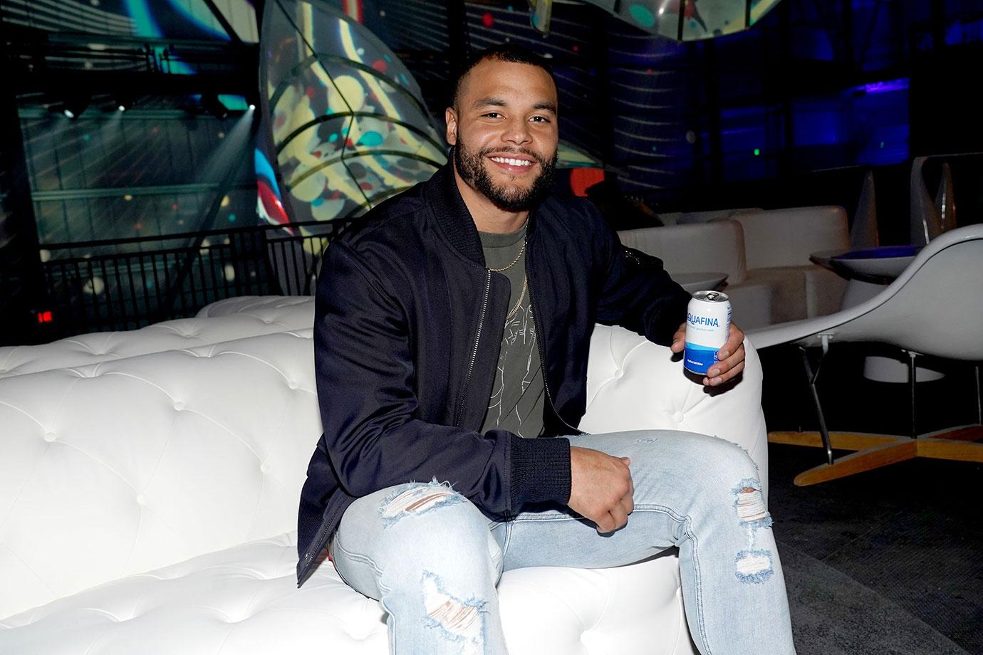 Dak Prescott attends the Pepsi Zero Sugar Super Bowl LIV Party