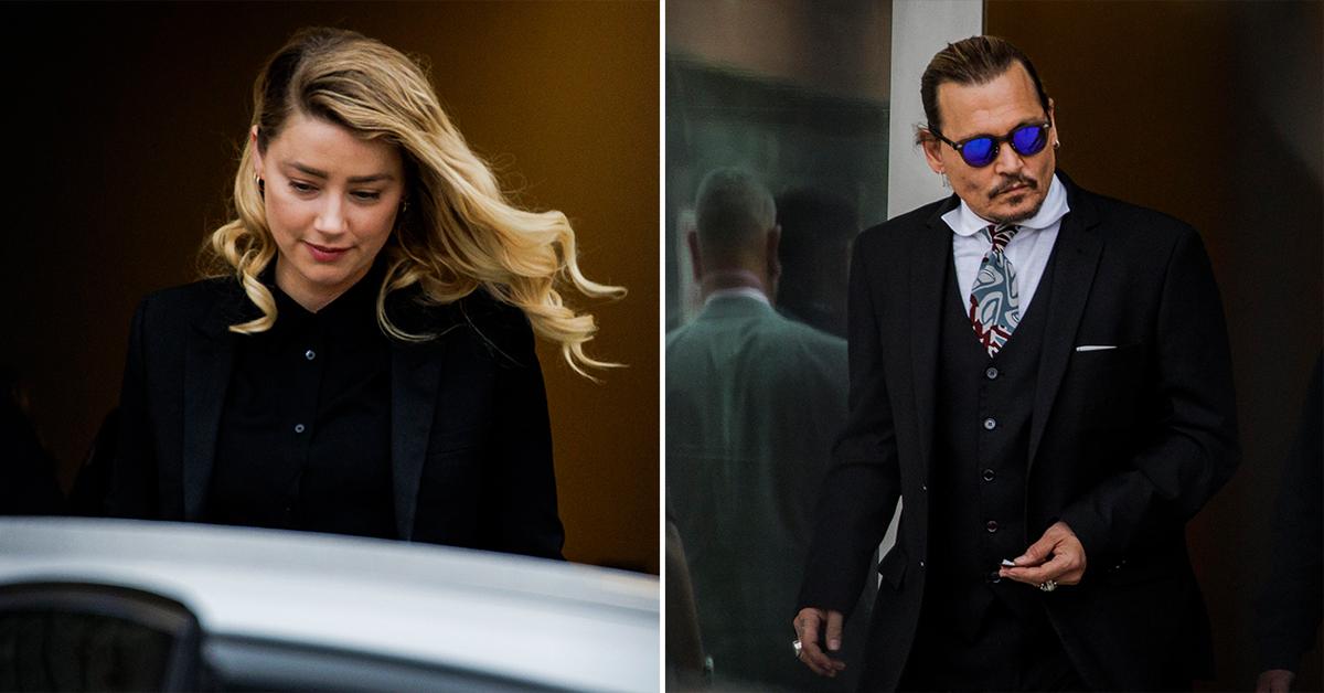 amber heard johnny depp trial spit on him deadbeat pp