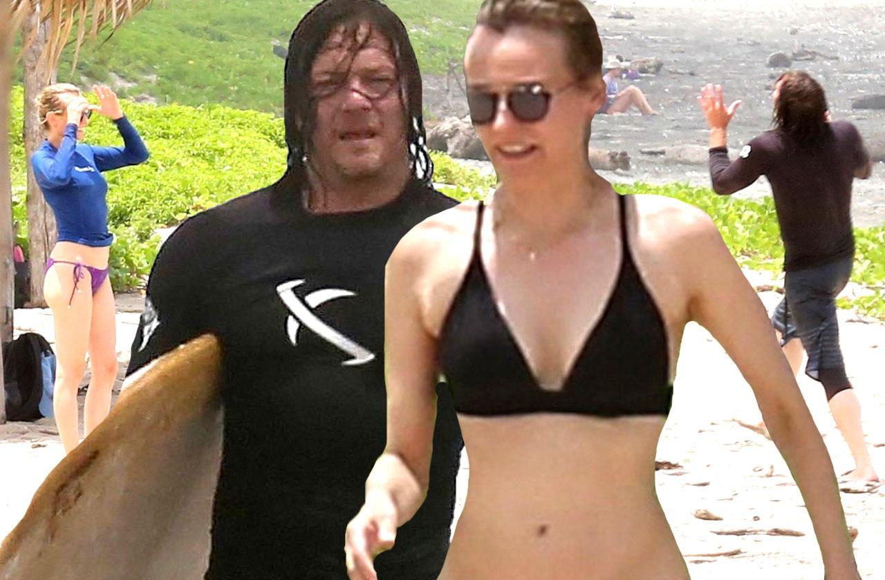 Norman Reedus Is Shirtless in Selfie With Diane Kruger