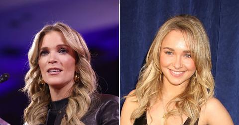 A photo of Megyn Kelly alongside a photo of Hayden Panettiere