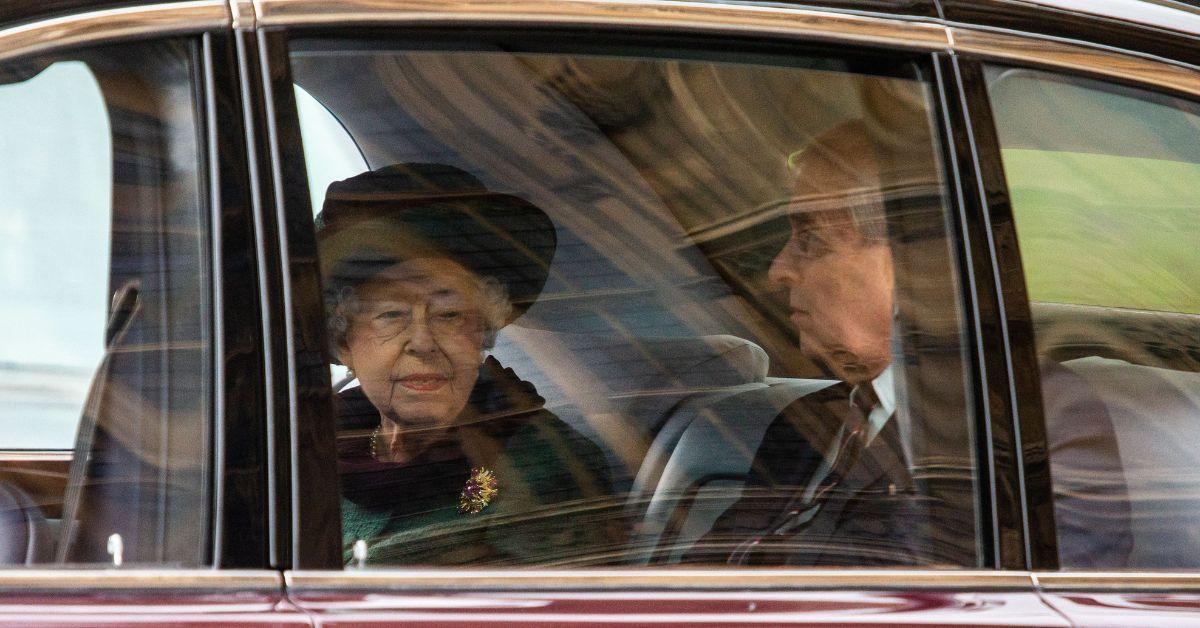 Photo of Queen Elizabeth and Prince Andrew