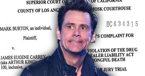 //jim carrey sued wrongful death cathriona white prescription pills pp
