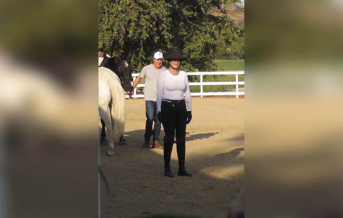 Lisa Vanderpump Goes Horseback Riding