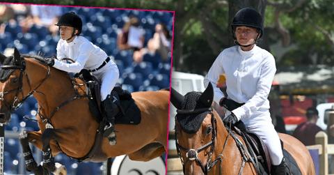 Mary-Kate Olsen Competes At Equestrian Event In France
