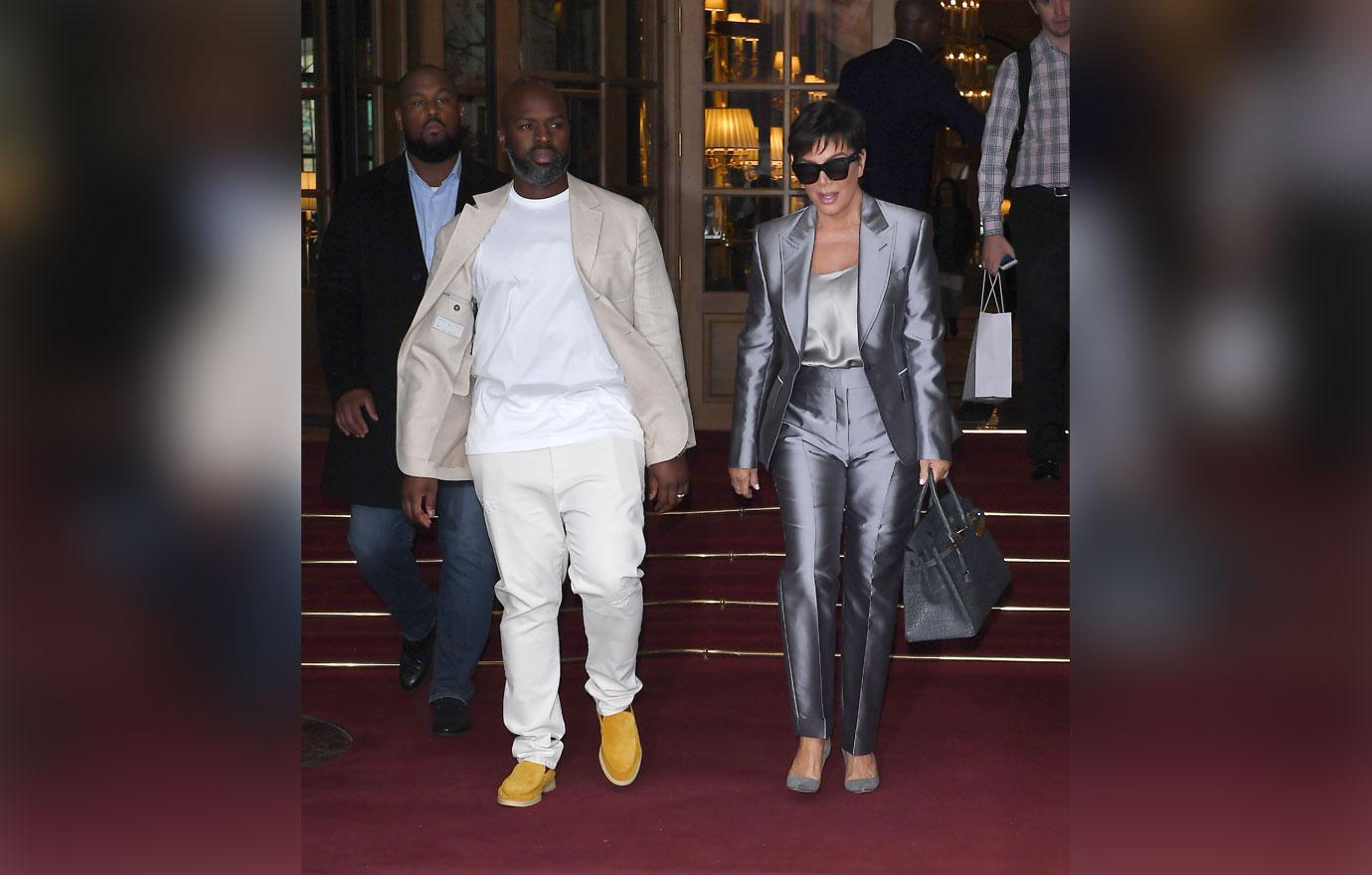 Kris Jenner & Corey Gamble In Paris After ‘KUWTK’ Fight