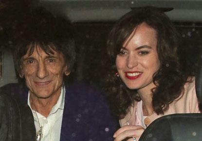 //ronnie wood sally humphries wedding