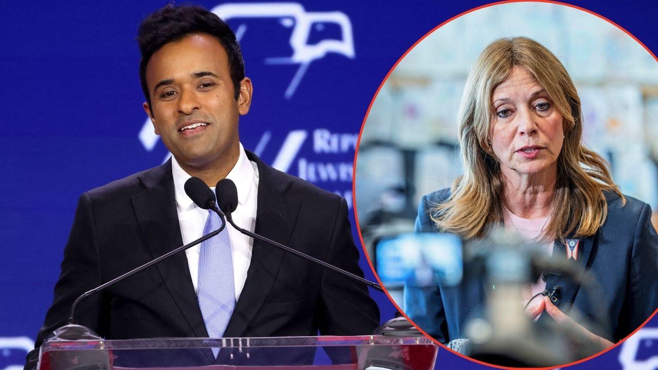 Photo of Vivek Ramaswamy, Amy Acton