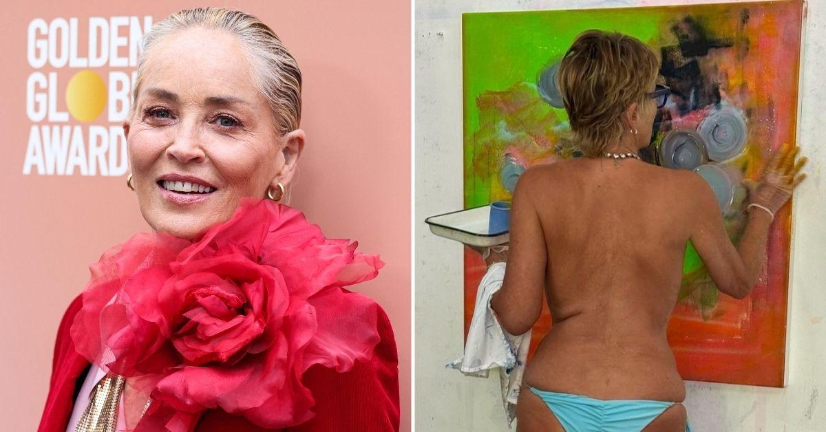 Back to (the Very) Basics: Sharon Stone Says She Was Ripped Off for $18M – Then Rips Off Clothes for Naked Painting