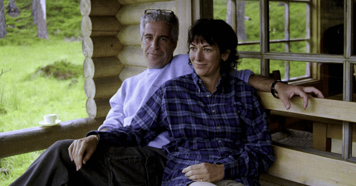 Photo of Jeffrey Epstein and Ghislaine Maxwell