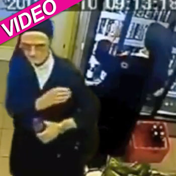 //nun steals beer convenience store