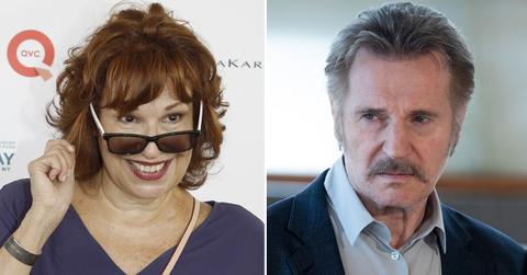 the view tone down flirting joy behar liam neeson interview