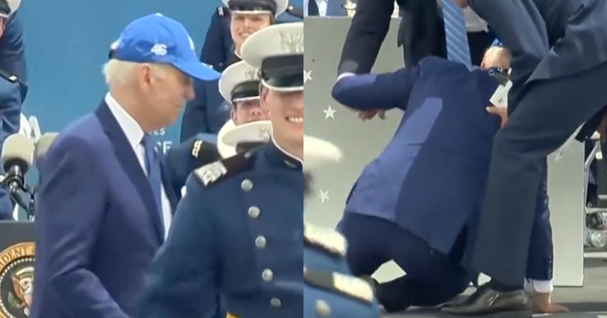 President Biden Takes a Massive Tumble During Air Force Graduation Ceremony