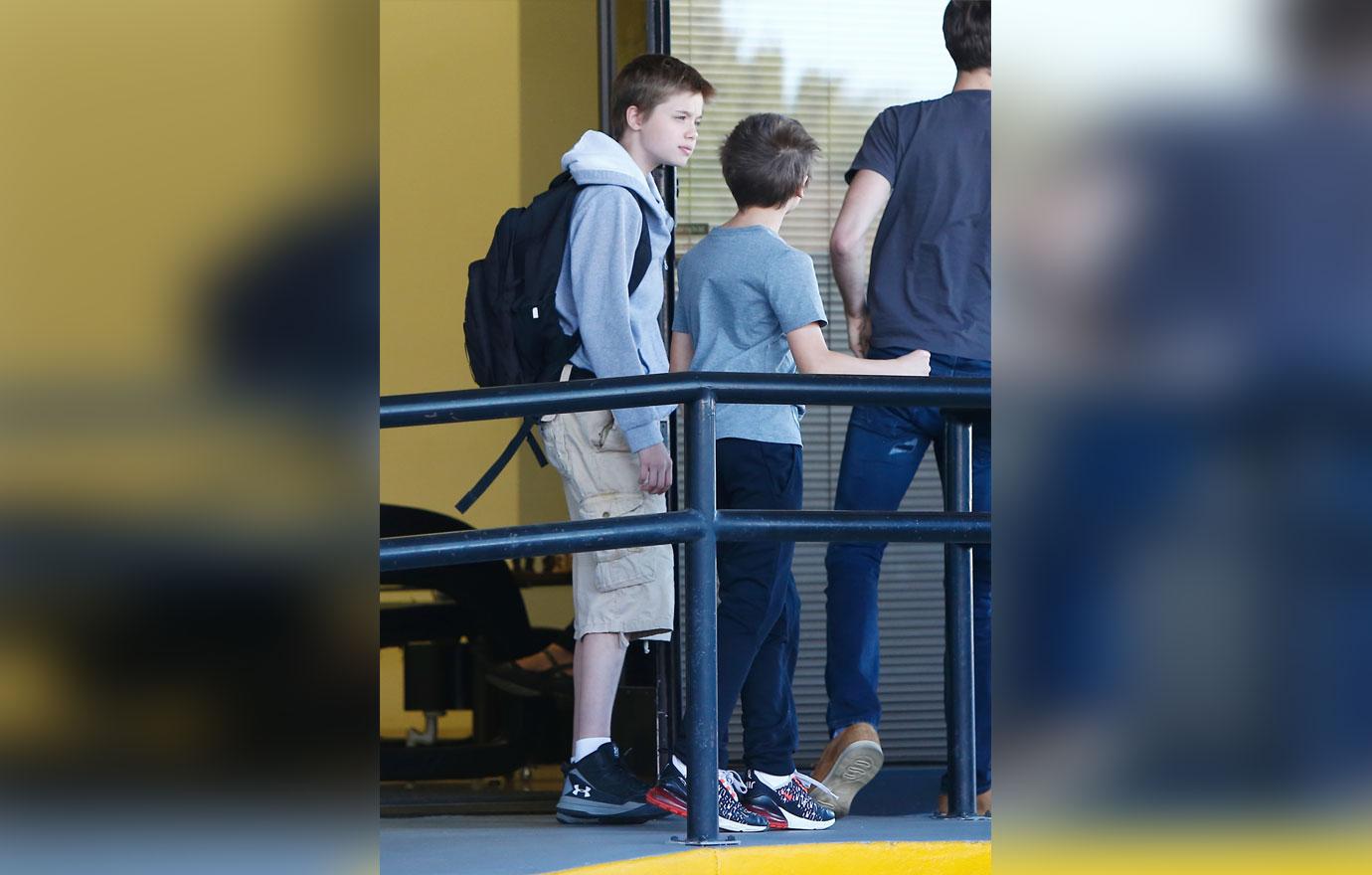 Angelina Jolie Brad Pitt Kids Bonding Manny Divorce