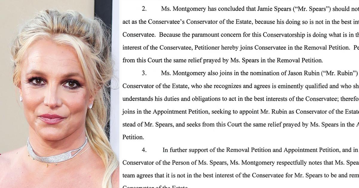 britney spears conservator jodi montogomery letter against father jamie read