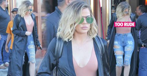 Khloe kardashian Curves Nipples tight jeans