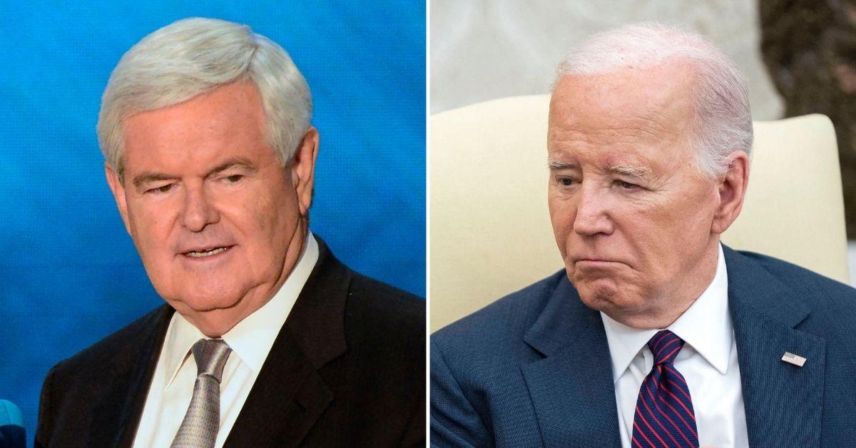 newt gingrich joe biden americans tried treason chanting death america