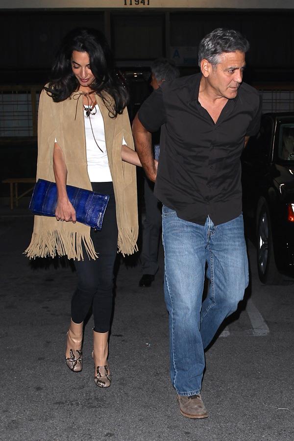 George Clooney Amal Alamuddin Valentines Date