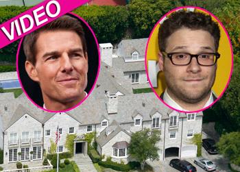 //seth rogen pees tom cruise driveway splash