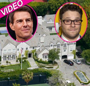 //seth rogen pees tom cruise driveway splash