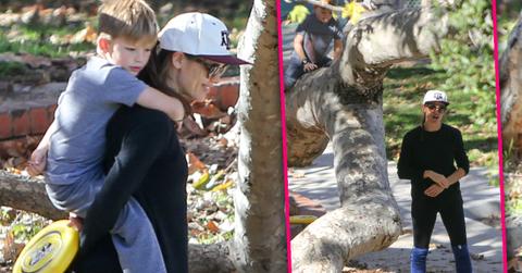 Jennifer Garner Goes To The Park With Samuel