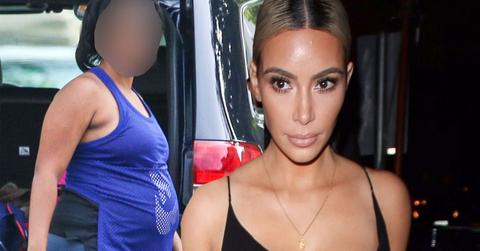 //kim kardashian surrogate photos baby bump pp