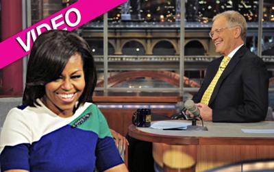 //michele obama letterman cbs post