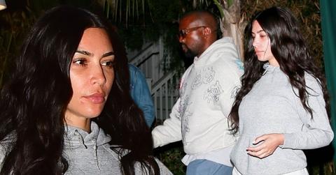 Kim Kardashian Wears Sweats & No Makeup On Date With Kanye West