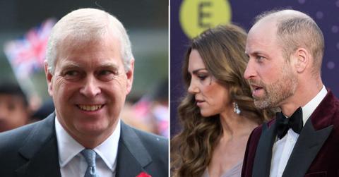 picture of Andrew Windsor, Kate Middleton and Prince William