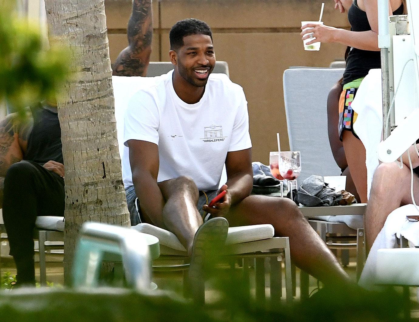 Tristan Thompson Pool Party Khloe Kardashian Cheating Scandal