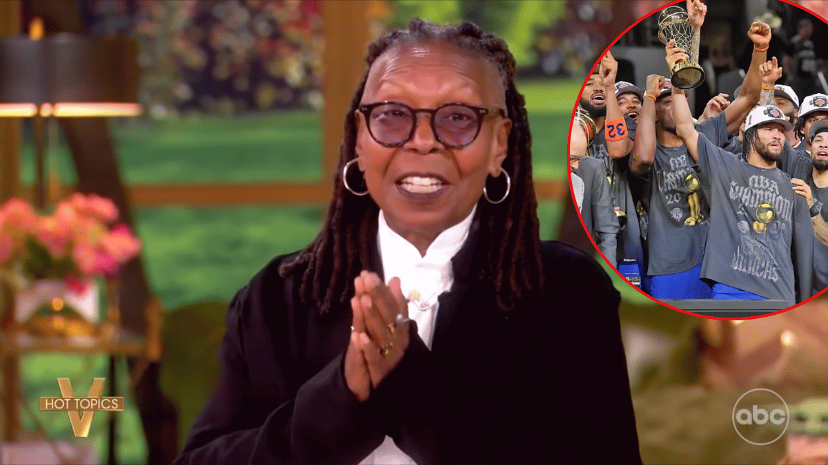 Whoopi Goldberg supported the NY Knicks going to the White House after their championship win.