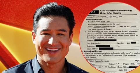 photo of mario lopez and court documents.