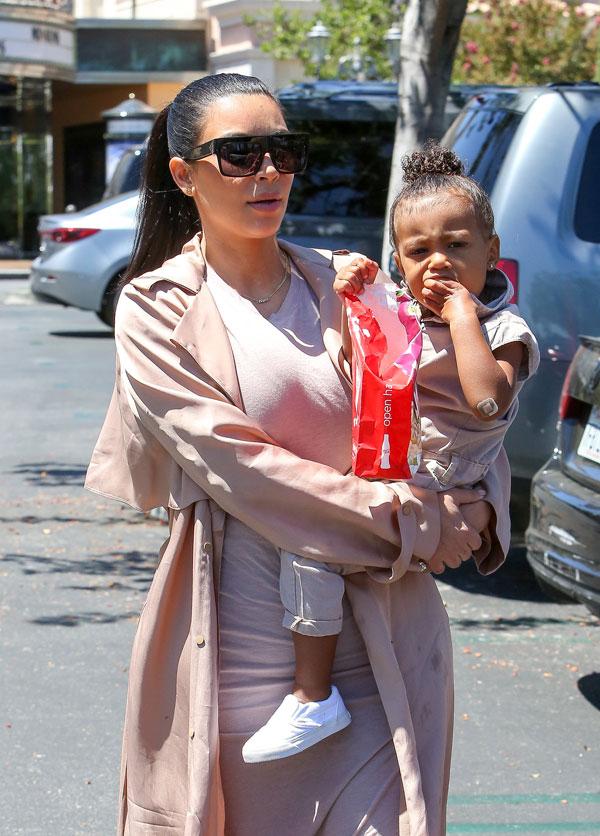 Kim Kardashian North West Lanvin Coat Popcorn Stain