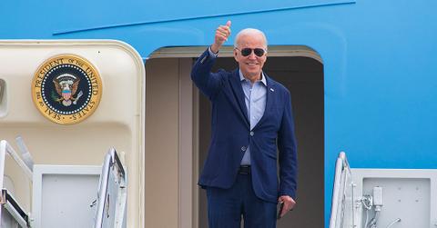 joe biden trips air force one finland shorter stairs