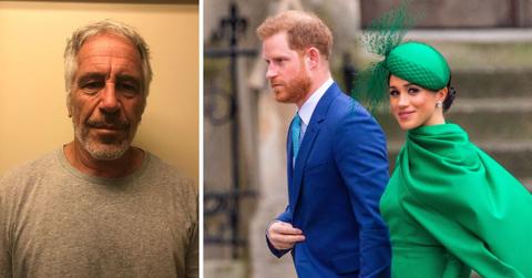 Photo of Jeffrey Epstein, Prince Harry and Meghan Markle