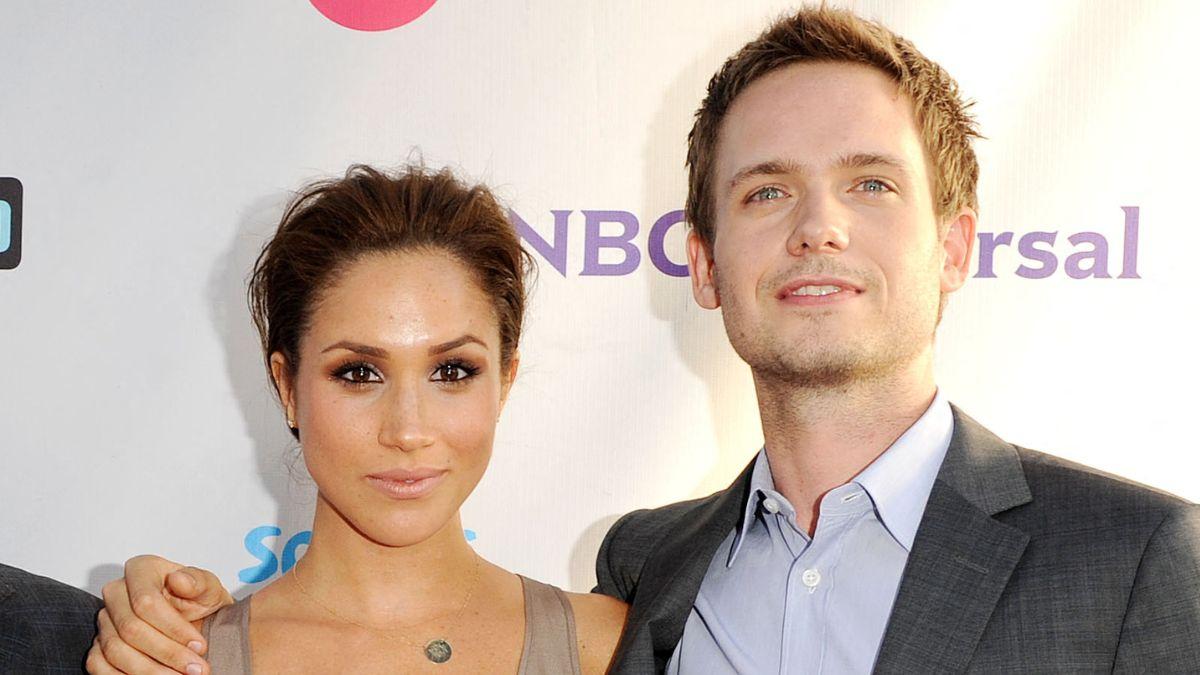 picture of Patrick J. Adams and Meghan Markle