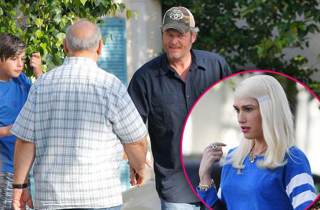 //blake shelton gwen stefani easter family pp