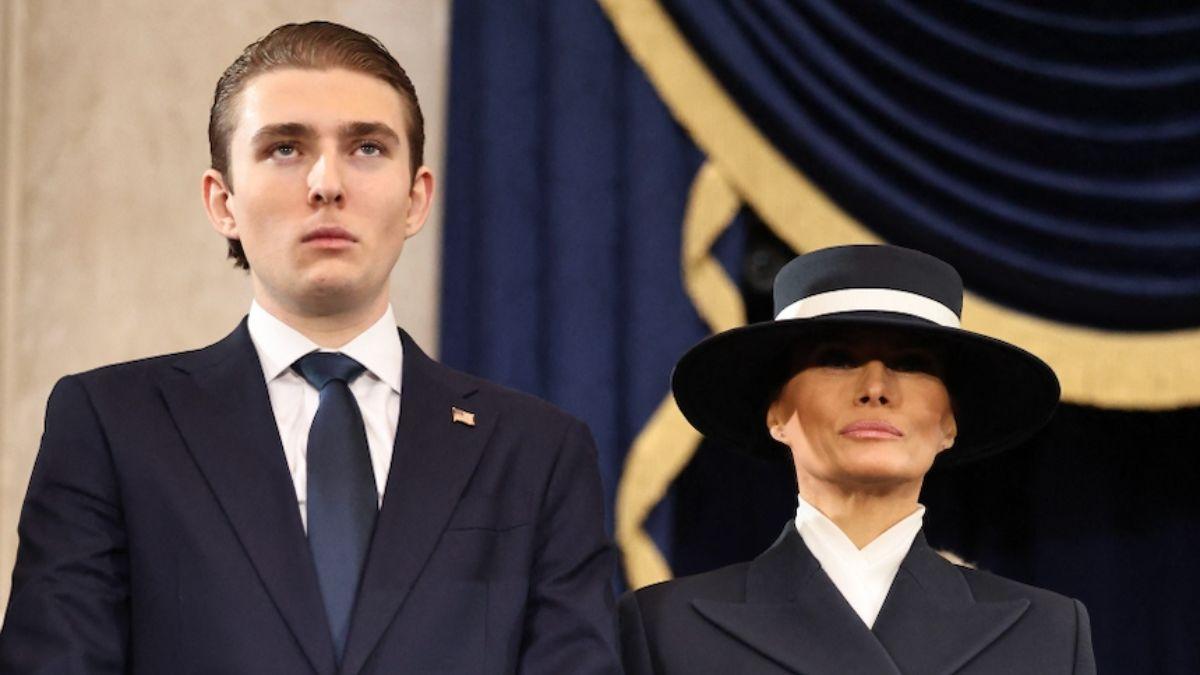 Photo of Barron Trump, Melania Trump