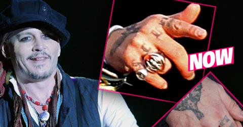//johnny depp changes tattoo scum abuse scandal pp