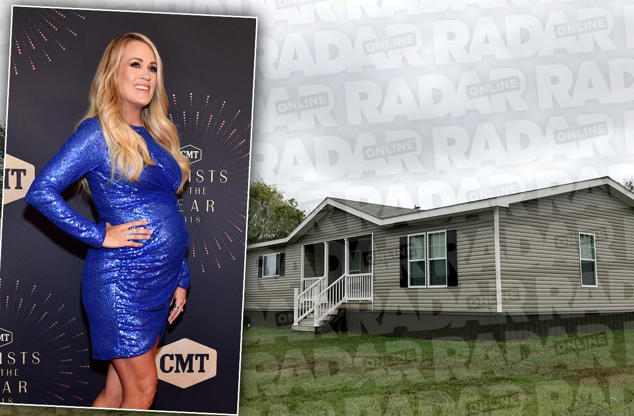 pregnant carrie underwood living trailer