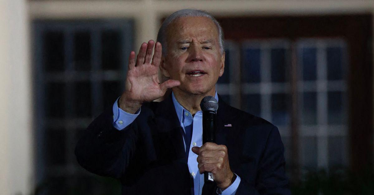 Joe Biden Almost Stumbles Off Stage During Rally In New York 