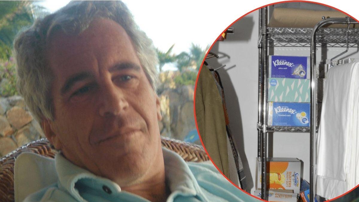 Photo of Jeffrey Epstein and Kleenex