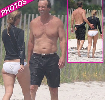 Robert F Kennedy Jr Gets Frisky On The Beach With Girlfriend Cheryl Hines