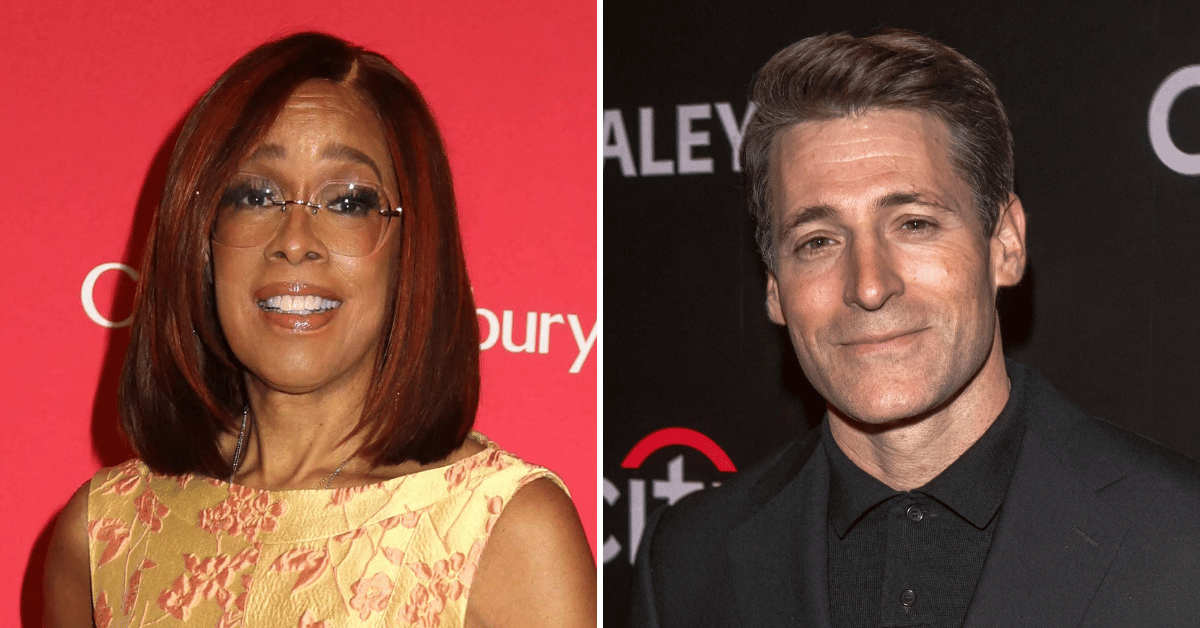 Split photo of Gayle King, Tony Dokoupil