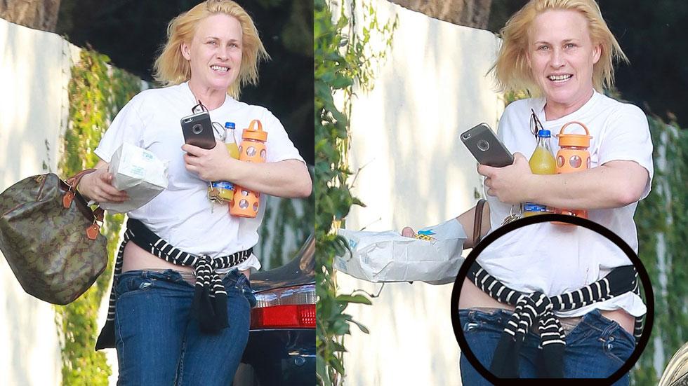 Visible Panty Lines! Patricia Arquette's Underwear Shows During