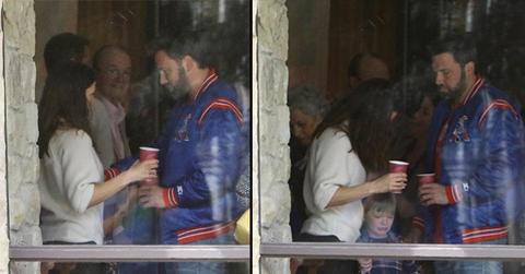 Jennifer Garner Ben Affleck Close At Church