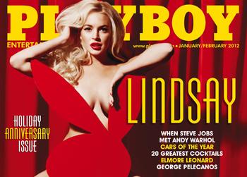 //playboy lohan cover